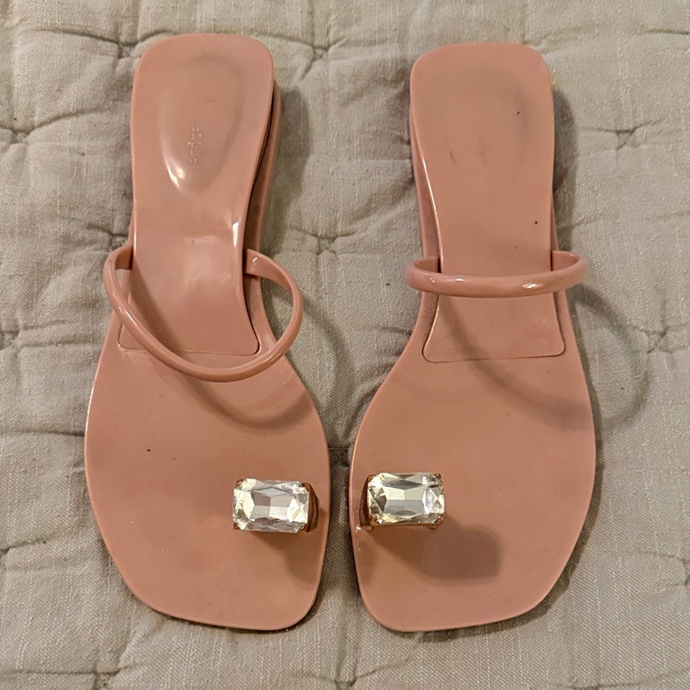 Jeffrey Campbell   Sandals with Crystal toe ring